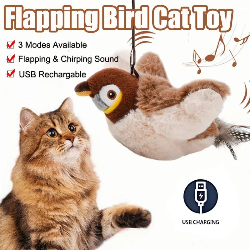 Interactive Flapping Bird Cat Toy