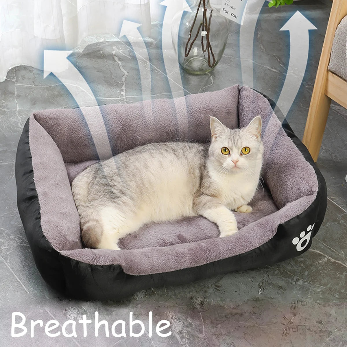 Square Winter Pet Bed