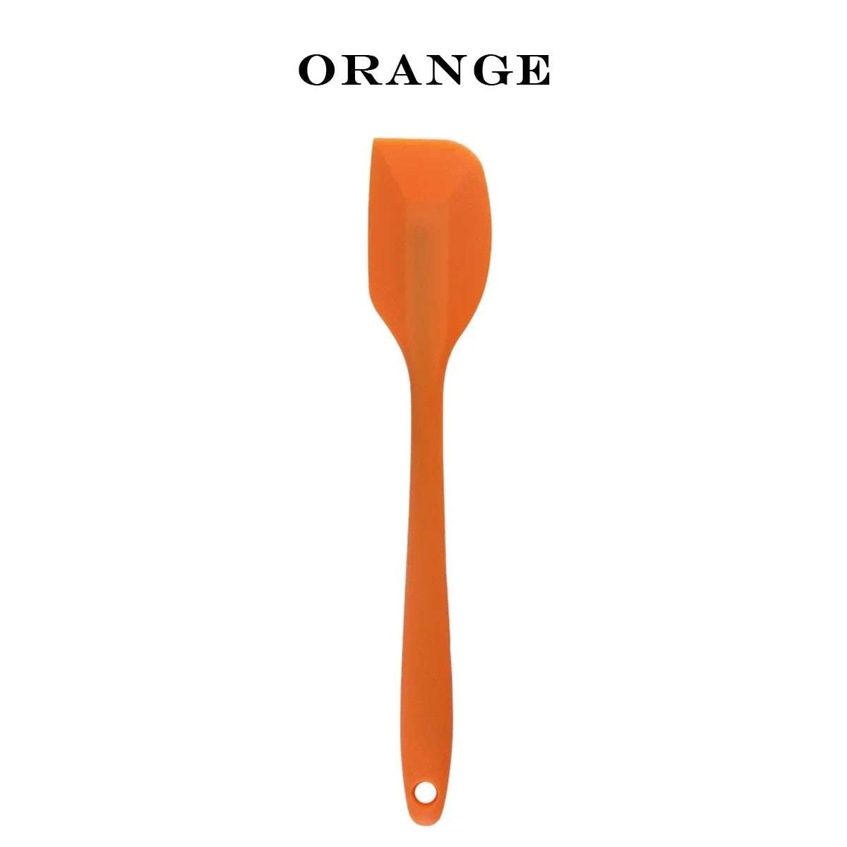 Orange spatula on a white background with 'ORANGE' text above it.